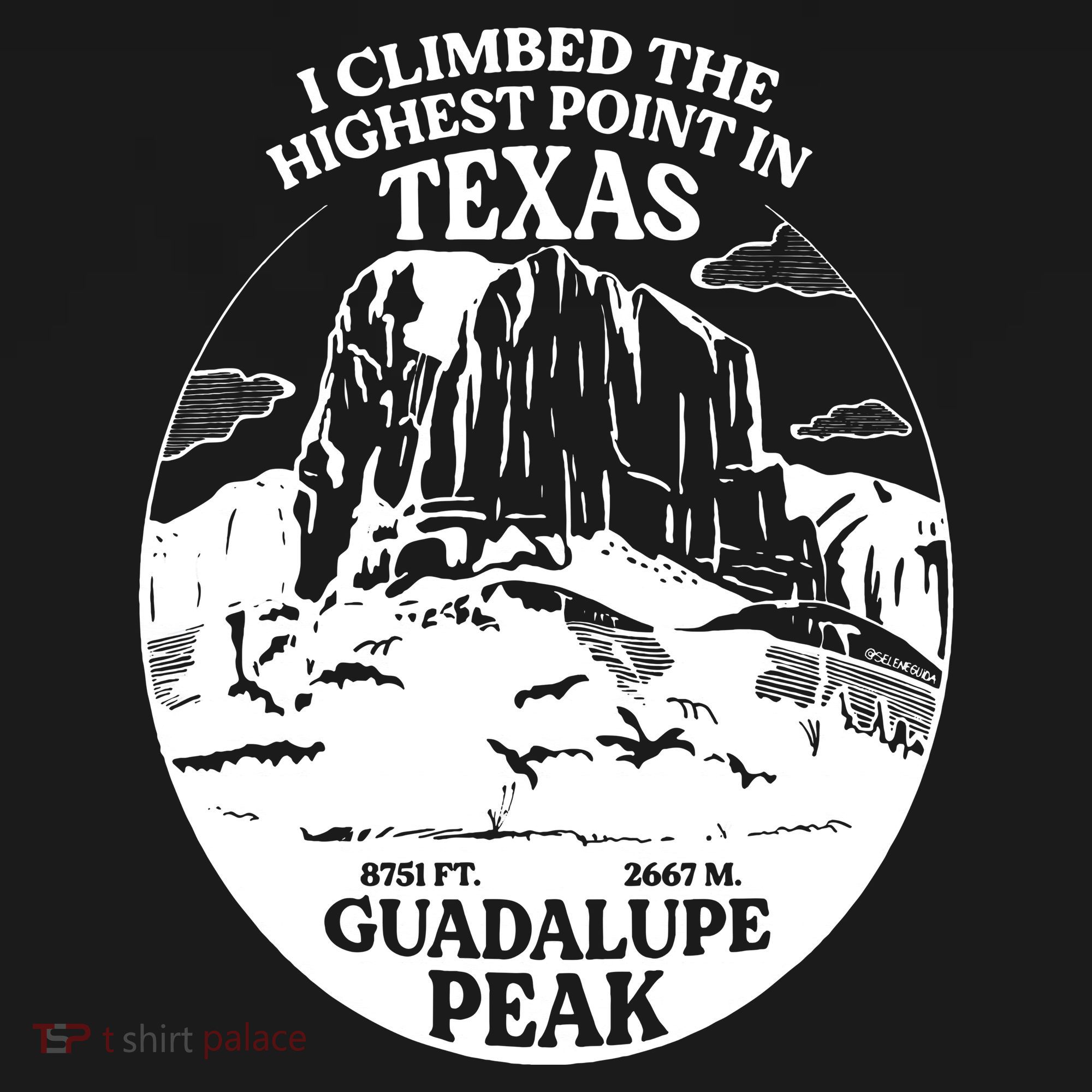 I Climbed Guadalupe Peak- The Highest Point In Texas Kids Sweatshirt