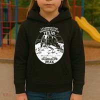 I Climbed Guadalupe Peak- The Highest Point In Texas Kids Hoodie thumb 3