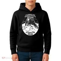 I Climbed Guadalupe Peak- The Highest Point In Texas Kids Hoodie thumb 4