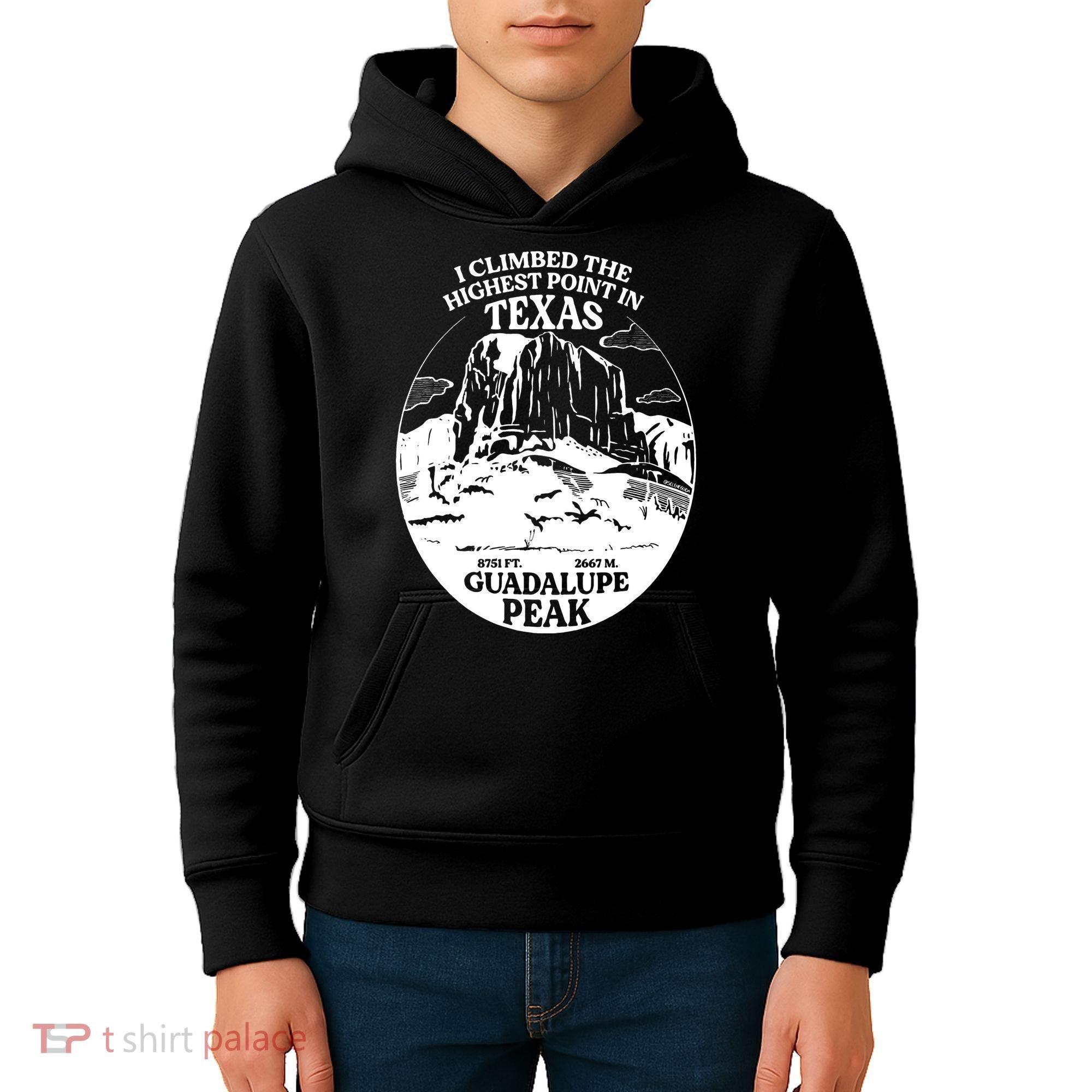 I Climbed Guadalupe Peak- The Highest Point In Texas Kids Hoodie
