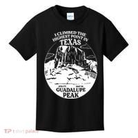I Climbed Guadalupe Peak- The Highest Point In Texas Kids T-Shirt thumb 0