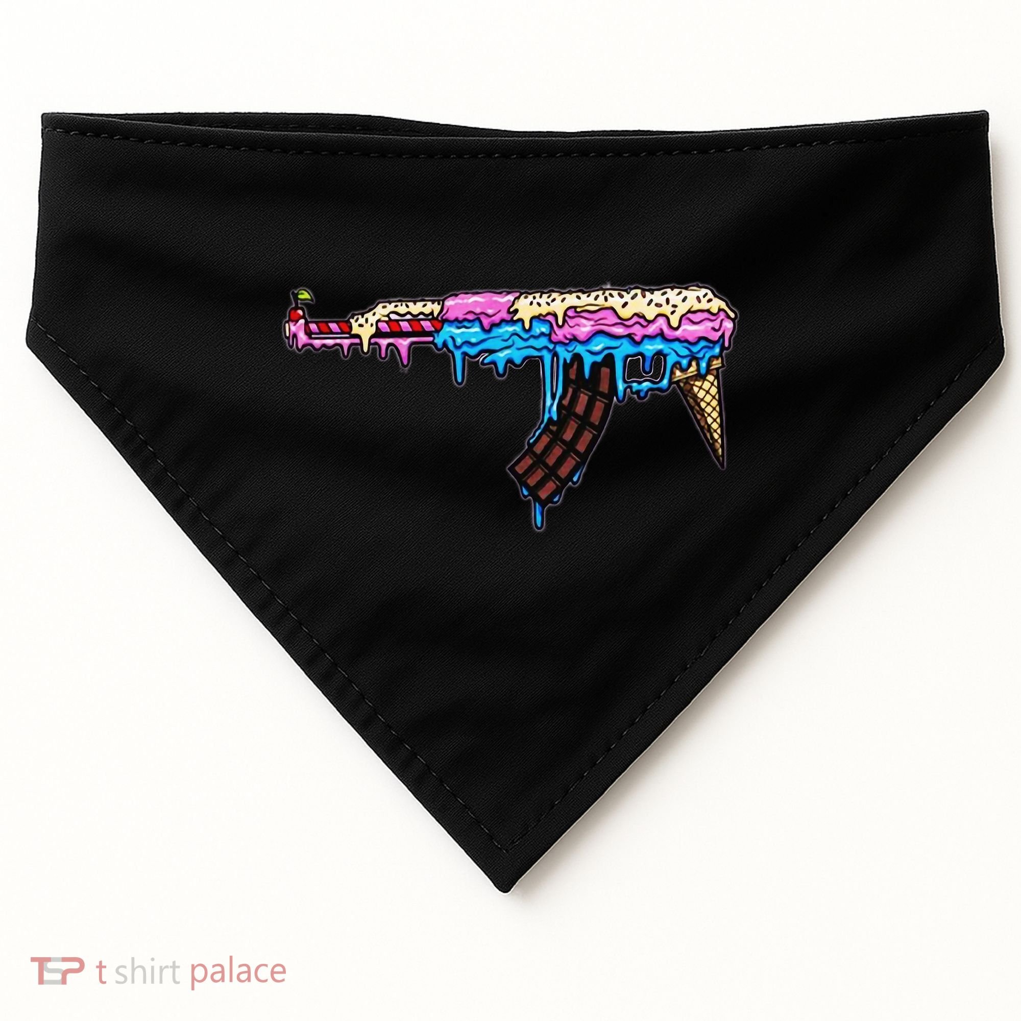 Ice Cream Gun USA-Made Doggie Bandana