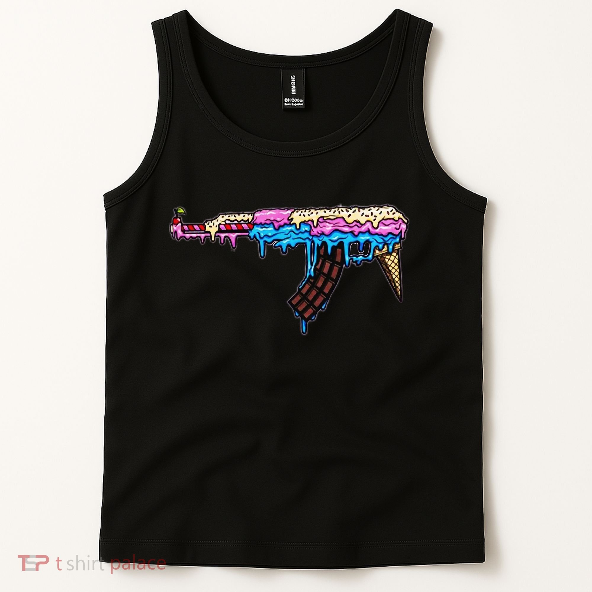 Ice Cream Gun Tank Top