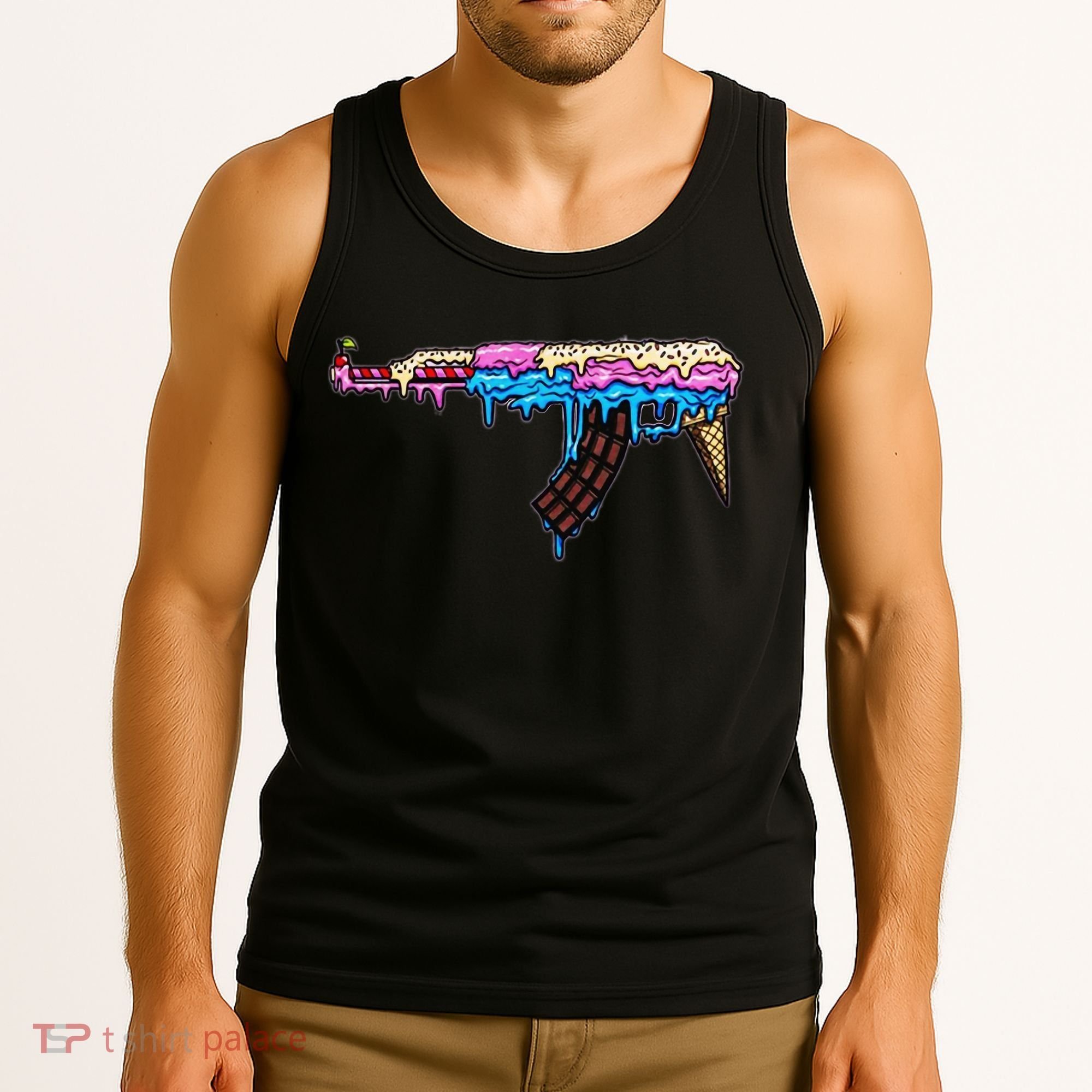Ice Cream Gun Tank Top