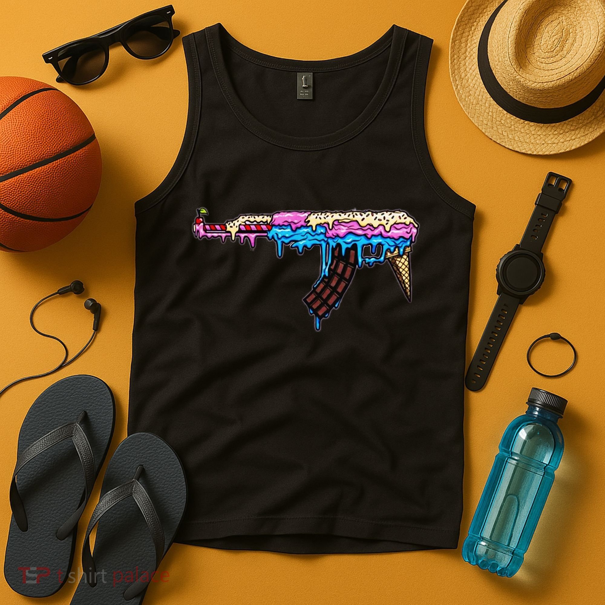 Ice Cream Gun Tank Top