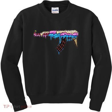 Ice Cream Gun Kids Sweatshirt