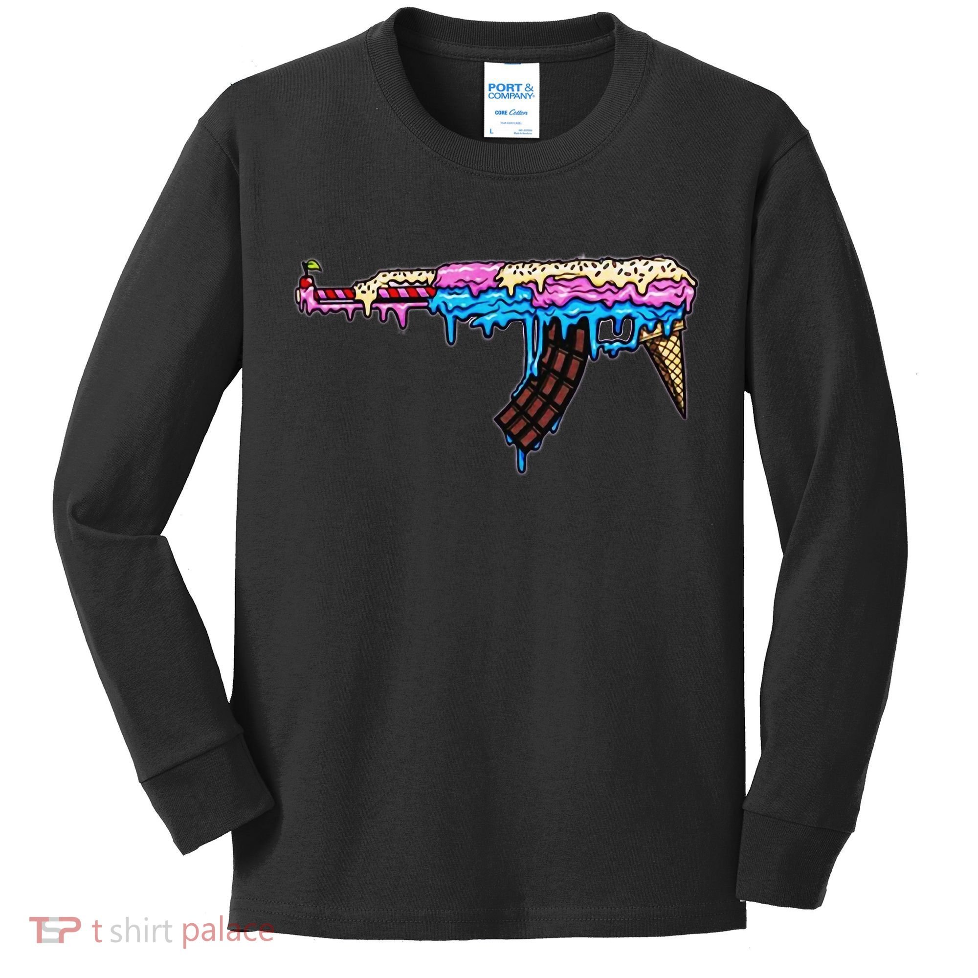 Ice Cream Gun Kids Long Sleeve Shirt