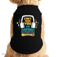 I CanT Hear You IM Gaming Pc Gamers Themed Gift Doggie Tank thumb 0