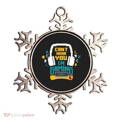 I CanT Hear You IM Gaming Pc Gamers Themed Gift Ornament