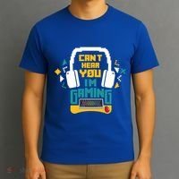 I CanT Hear You IM Gaming Pc Gamers Themed Gift T-Shirt thumb 3