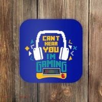 I CanT Hear You IM Gaming Pc Gamers Themed Gift Coaster thumb 0