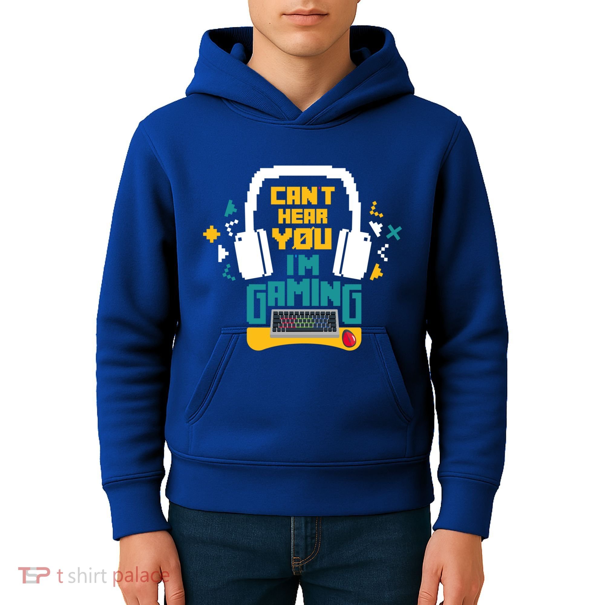 I CanT Hear You IM Gaming Pc Gamers Themed Gift Kids Hoodie
