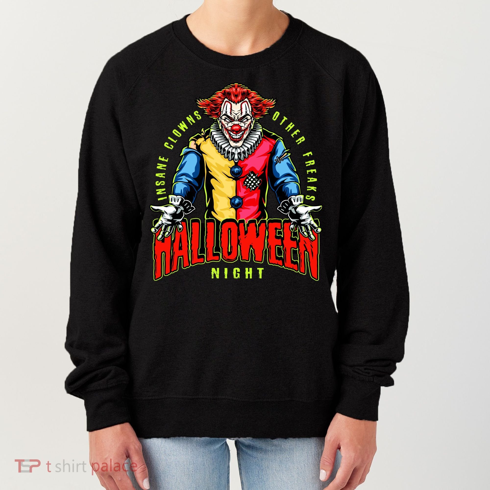 Insane Clowns Halloween Night Creepy Clown Women's Sweatshirt