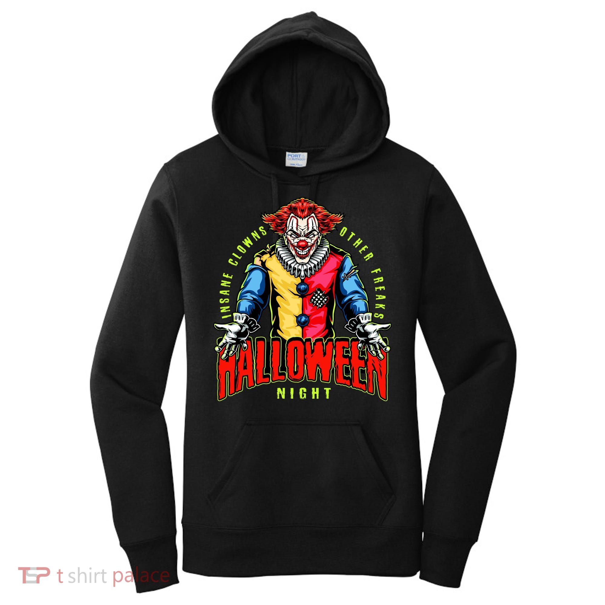 Insane Clowns Halloween Night Creepy Clown Women's Hoodie