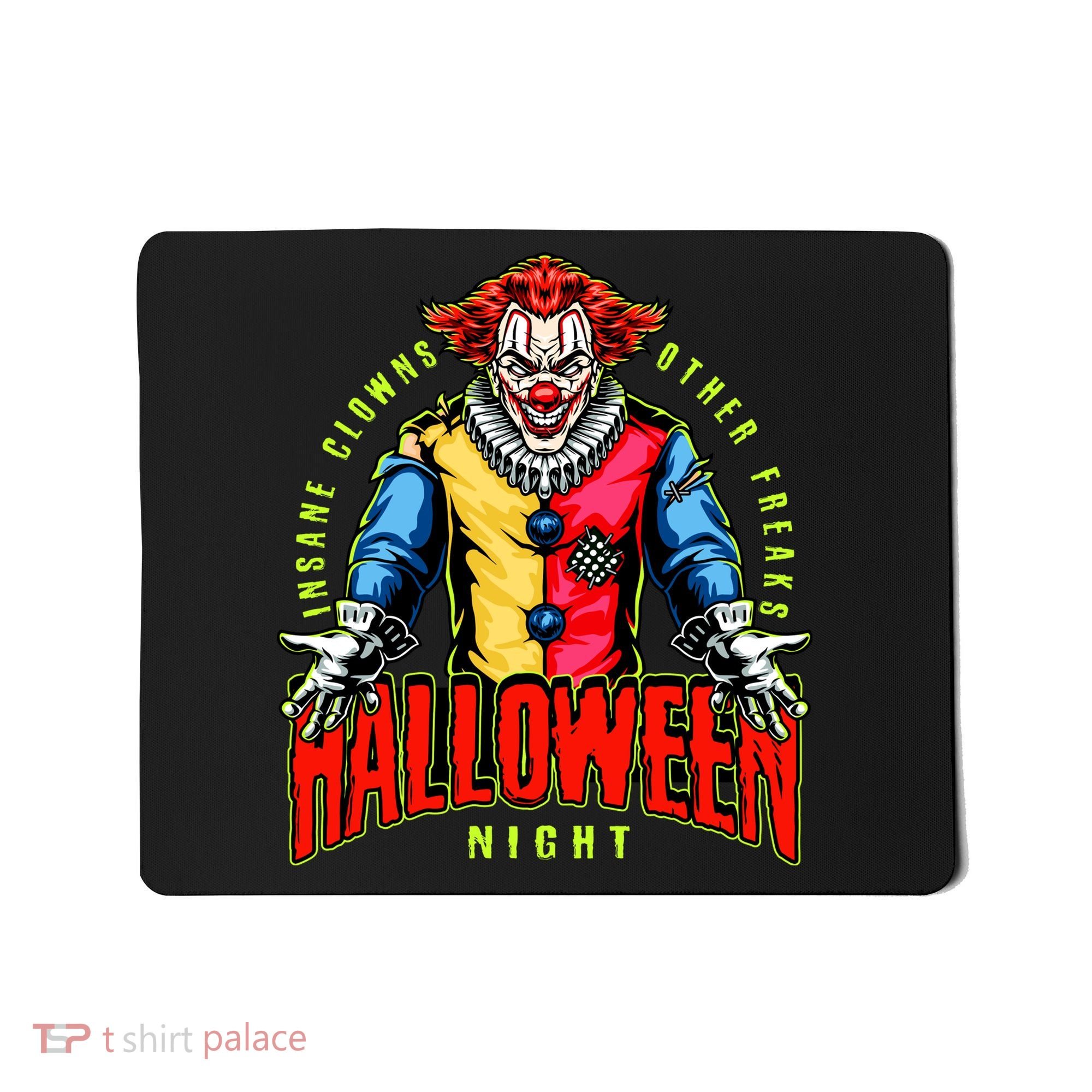Insane Clowns Halloween Night Creepy Clown Mousepad