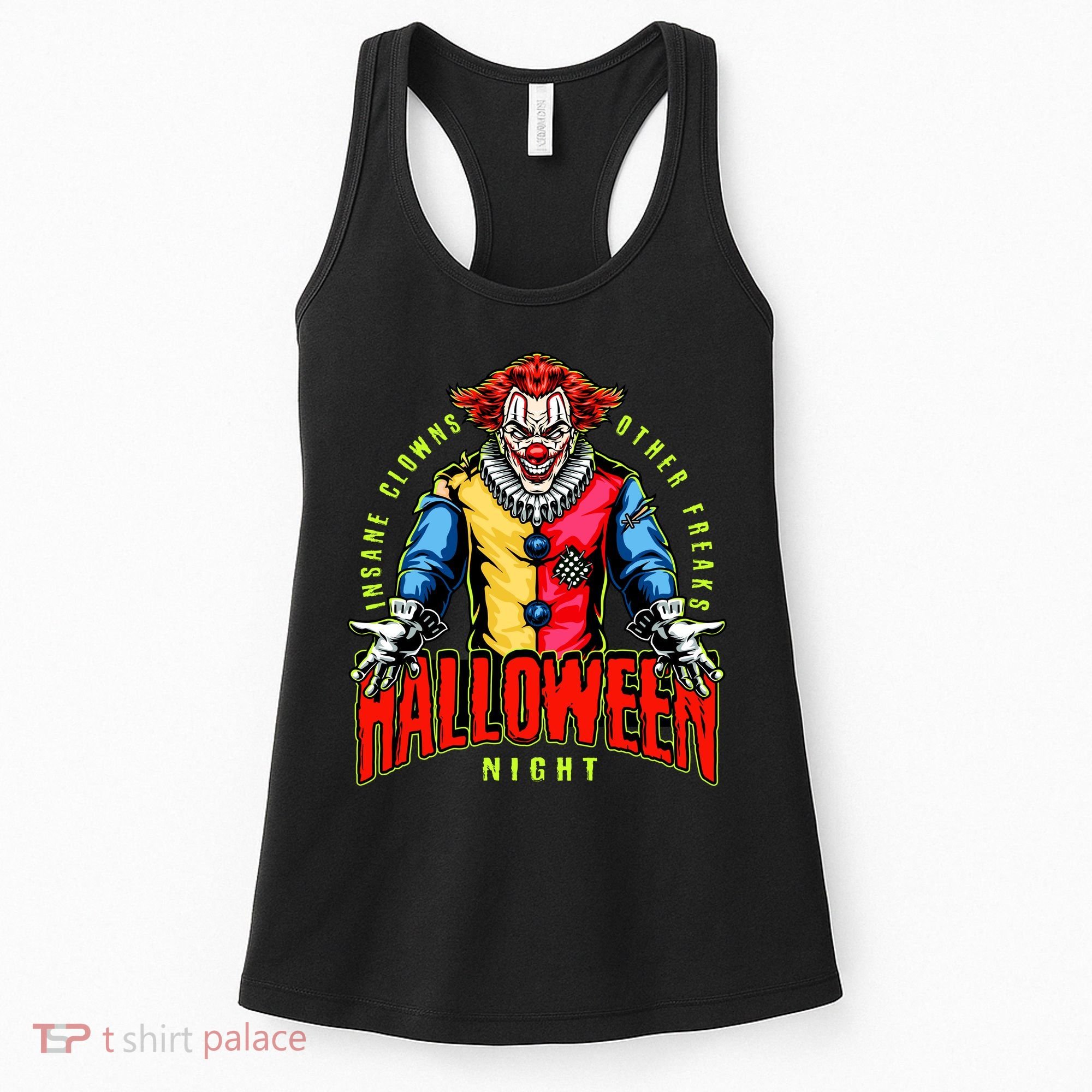 Insane Clowns Halloween Night Creepy Clown Women's Tank Top