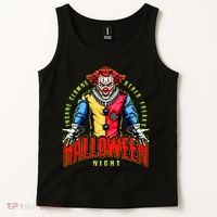 Insane Clowns Halloween Night Creepy Clown Tank Top thumb 2