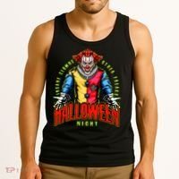 Insane Clowns Halloween Night Creepy Clown Tank Top thumb 3