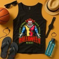 Insane Clowns Halloween Night Creepy Clown Tank Top thumb 4