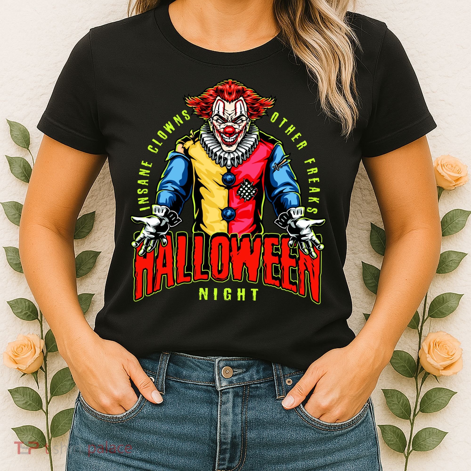 Insane Clowns Halloween Night Creepy Clown Women's T-Shirt