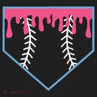 Ice Cream Home Plate Baseball Drip Women's Sweatshirt thumb 2