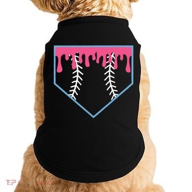 Ice Cream Home Plate Baseball Drip Doggie Tank