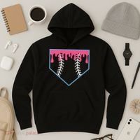 Ice Cream Home Plate Baseball Drip Hoodie thumb 3