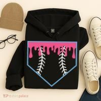 Ice Cream Home Plate Baseball Drip Hoodie thumb 4