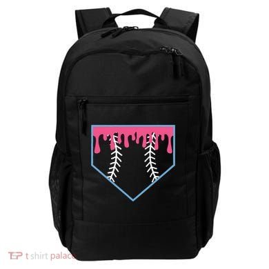 Ice Cream Home Plate Baseball Drip Backpack
