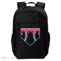 Ice Cream Home Plate Baseball Drip Backpack thumb 0