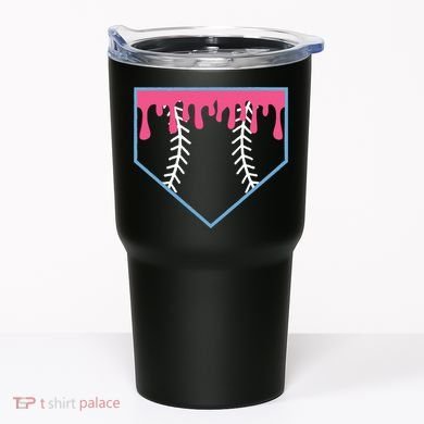 Ice Cream Home Plate Baseball Drip Tumbler