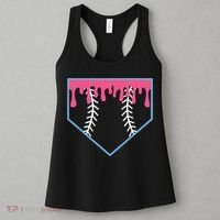Ice Cream Home Plate Baseball Drip Women's Tank Top thumb 3