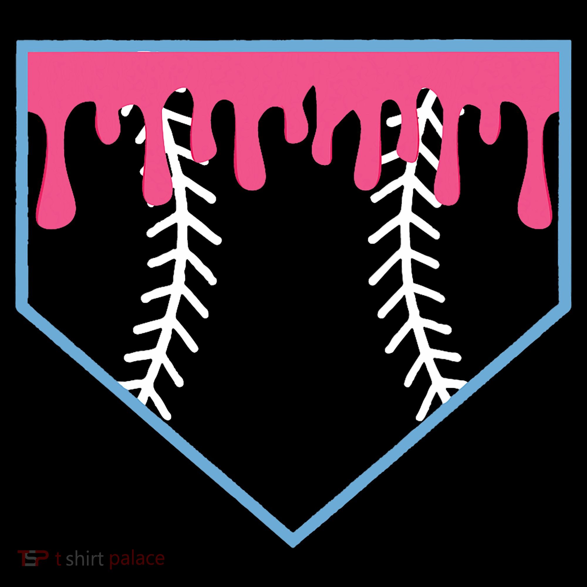 Ice Cream Home Plate Baseball Drip Toddler Hoodie