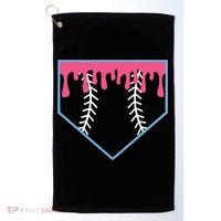 Ice Cream Home Plate Baseball Drip Golf Towel thumb 0