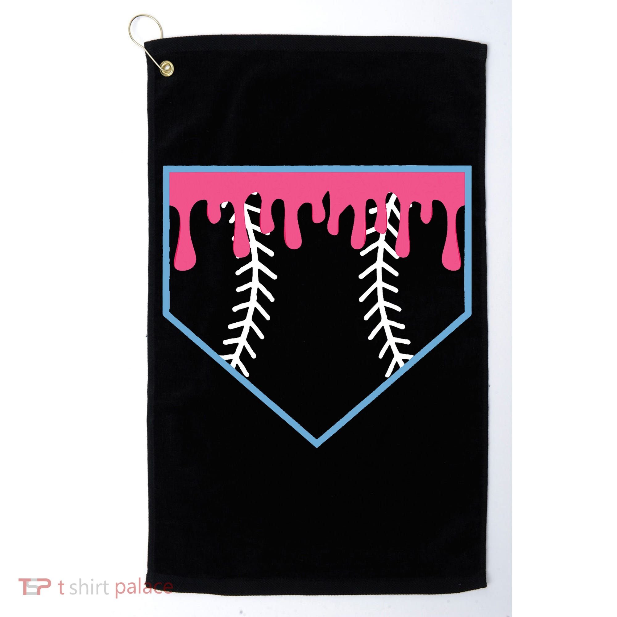 Ice Cream Home Plate Baseball Drip Golf Towel