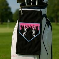 Ice Cream Home Plate Baseball Drip Golf Towel thumb 2