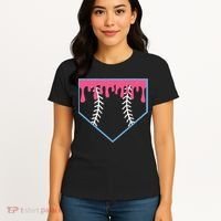 Ice Cream Home Plate Baseball Drip Women's T-Shirt thumb 4