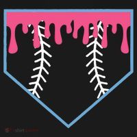 Ice Cream Home Plate Baseball Drip Tote Bag thumb 4