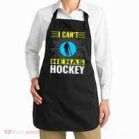 I Cant He Has Hockey Apron thumb 2
