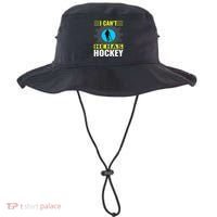 I Cant He Has Hockey Bucket Hat thumb 0