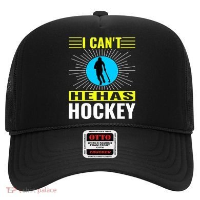 I Cant He Has Hockey Hat