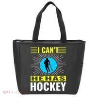 I Cant He Has Hockey Tote Bag thumb 0