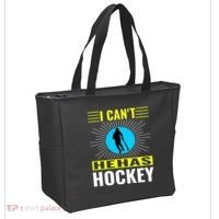 I Cant He Has Hockey Tote Bag thumb 2