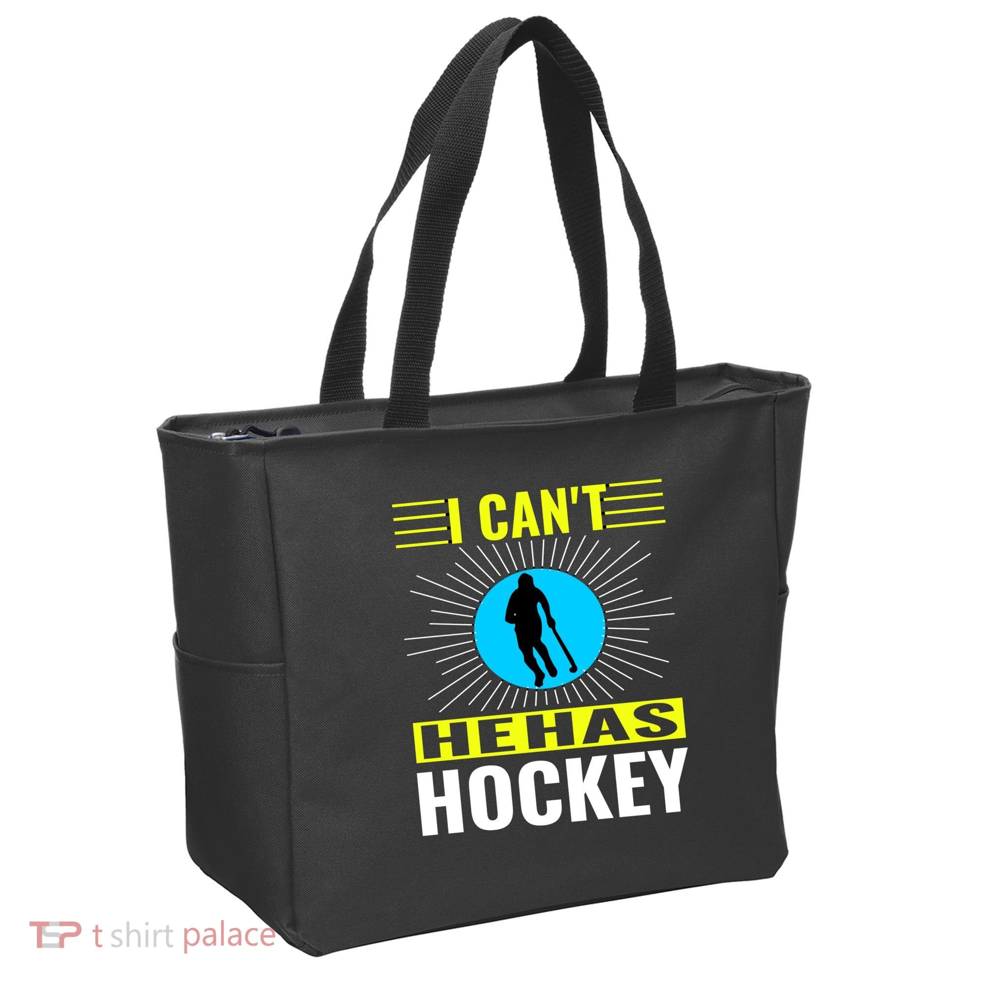 I Cant He Has Hockey Tote Bag
