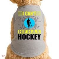 I Cant He Has Hockey Doggie Tank thumb 0