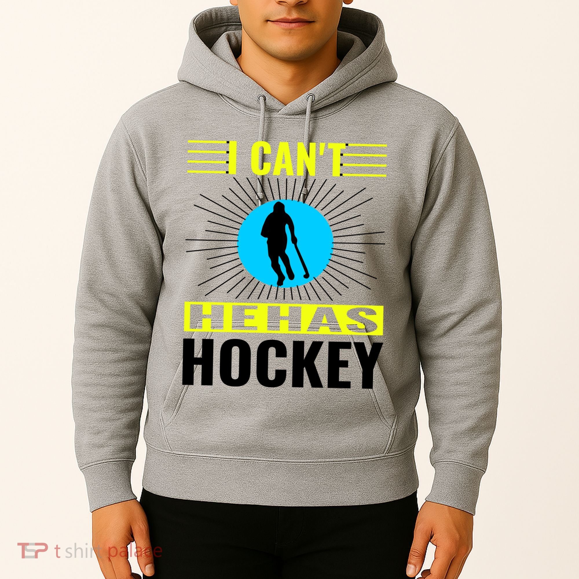 I Cant He Has Hockey Hoodie