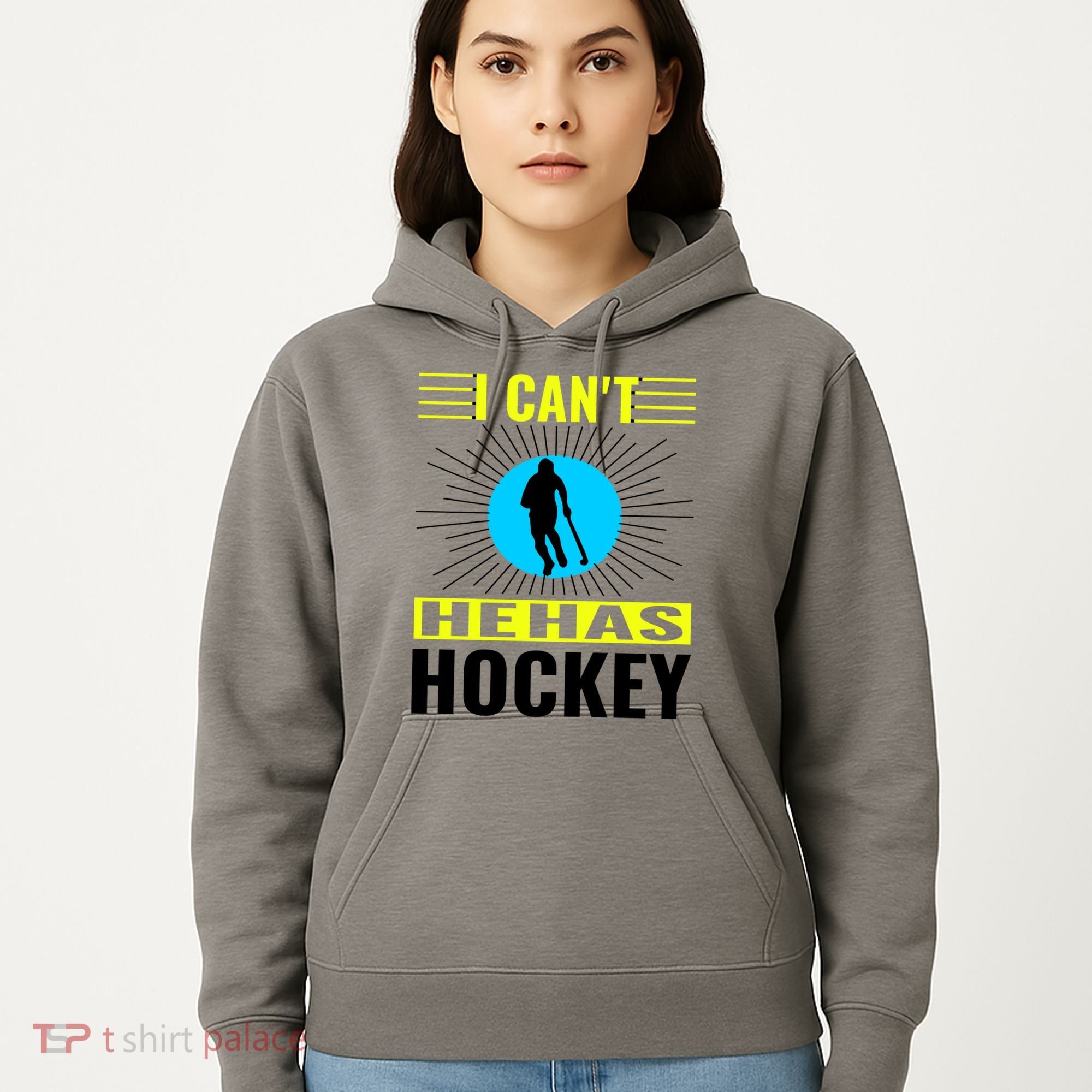 I Cant He Has Hockey Hoodie