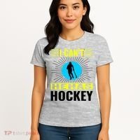 I Cant He Has Hockey Women's T-Shirt thumb 4