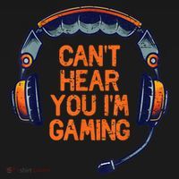 I Cant Hear You Im Gaming Funny Video Gamer Geek Mousepad thumb 1