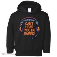 I Cant Hear You Im Gaming Funny Video Gamer Geek Toddler Hoodie thumb 0